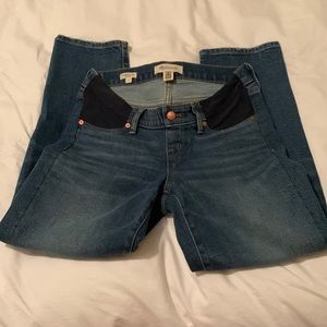 Madewell Maternity Straight Jeans with Side Panel, Size 26